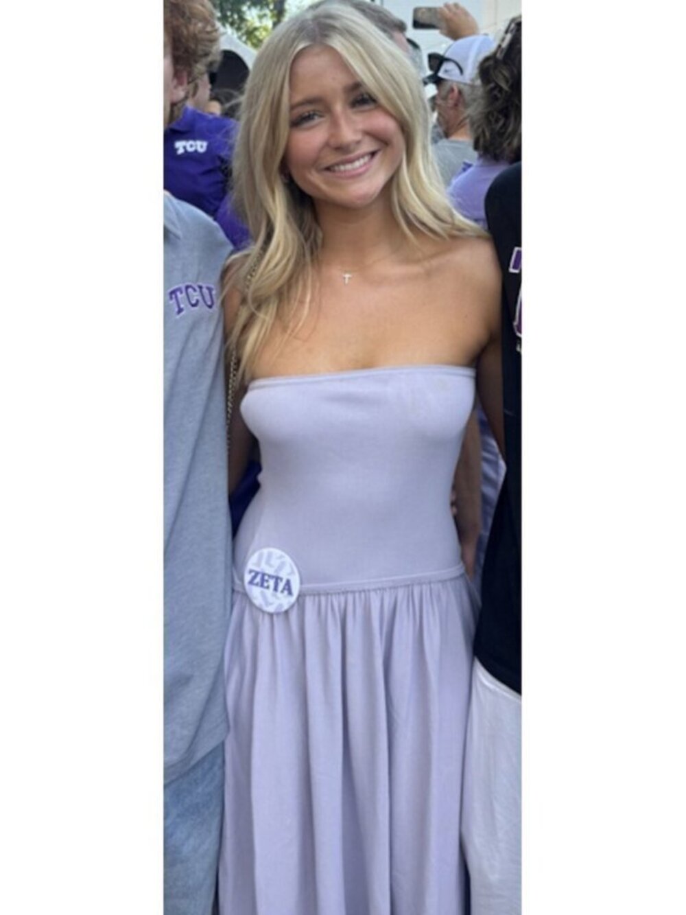 SOLID & STRIPED The Strapless Soglio Dress in Lilac Pastel Size Small - Picture 3 of 8